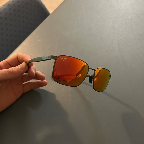 Maui Jim Ka’ala Sunglasses with Red-Orange Lenses. Good shape. - Picture 1 of 6